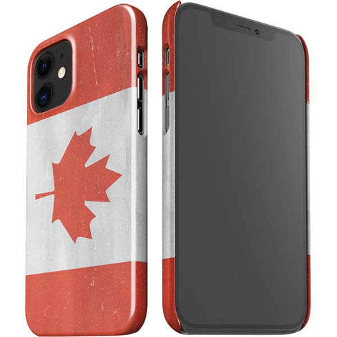 Canada Flag Distressed iPhone 12 Mini Lite Case